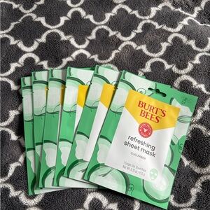 Burt's Bees Cucumber Refreshing Sheet Masks - Green